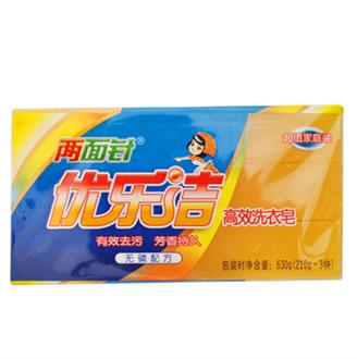亚星官网优乐洁高效洗衣皂102g*3块